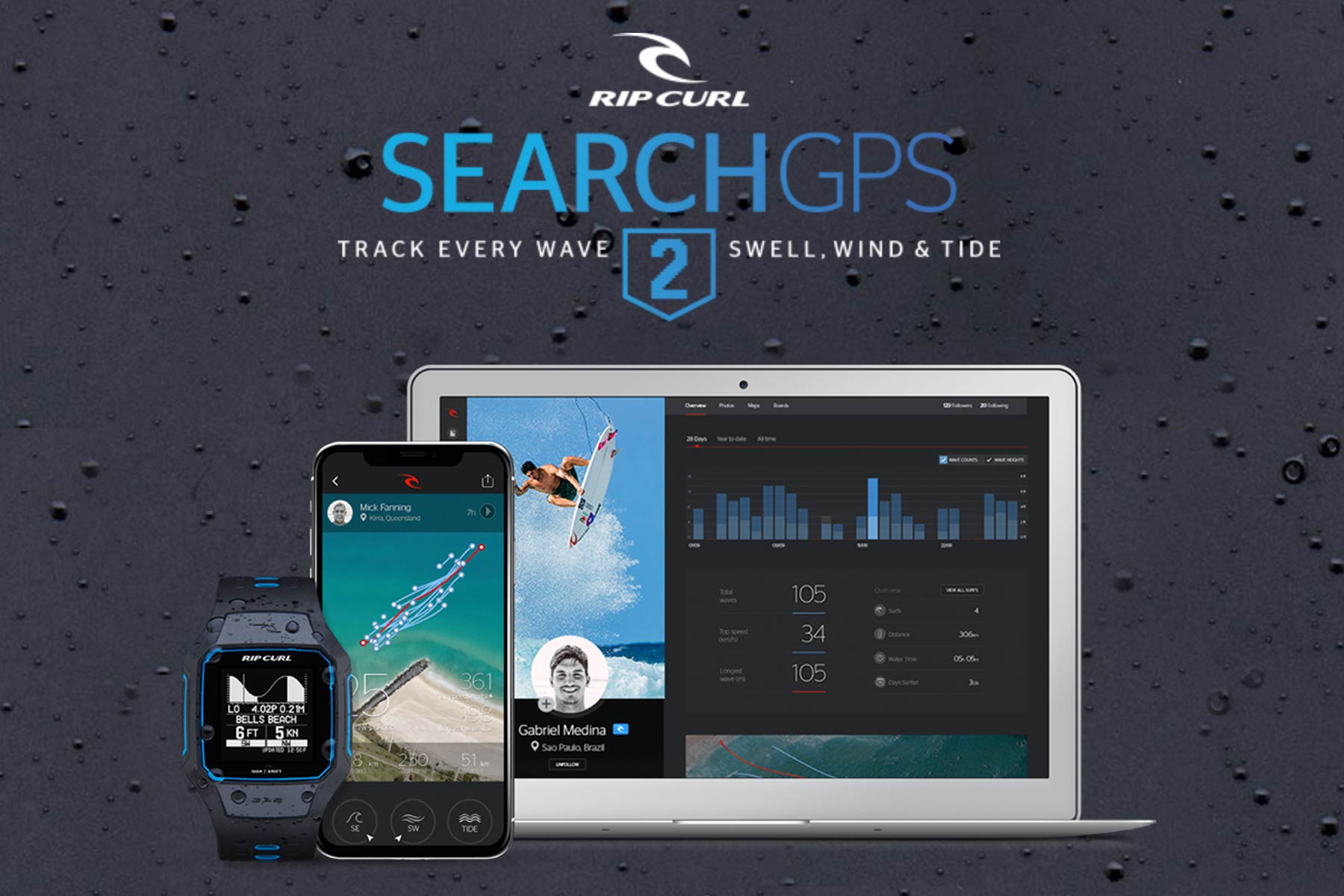 rip curl tide watches