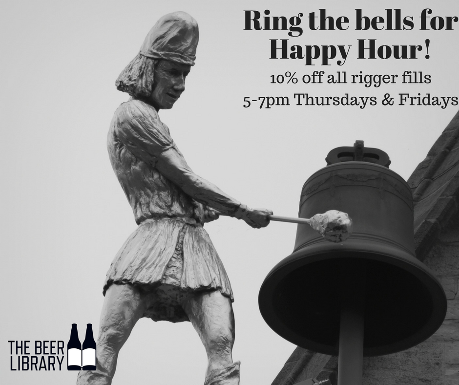 Tap beer for happy hour